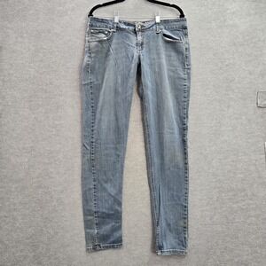 Anchorblue Women Jeans 11 Light Blue Denim Back Pockets Embroidery
